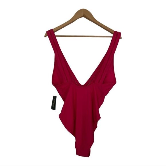 Frederick's of Hollywood Capri Azalea Plunge One Piece - Picture 4 of 12